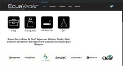 Desktop Screenshot of ecuavapor.com