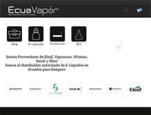 Tablet Screenshot of ecuavapor.com